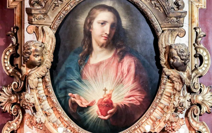 An image of the Sacred Heart in the Church of the Jesu in Rome.?w=200&h=150