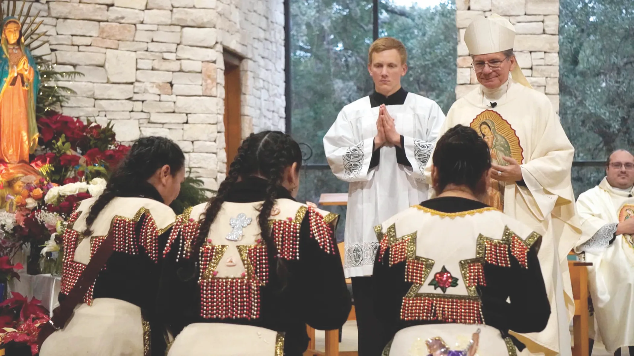 Archbishop Gustavo García-Siller of San Antonio blesses matachine dancers during a celebration on the feast of Our Lady of Guadalupe. He believes that Hispanics — immigrants especially — will help bring new life into the Church.?w=200&h=150