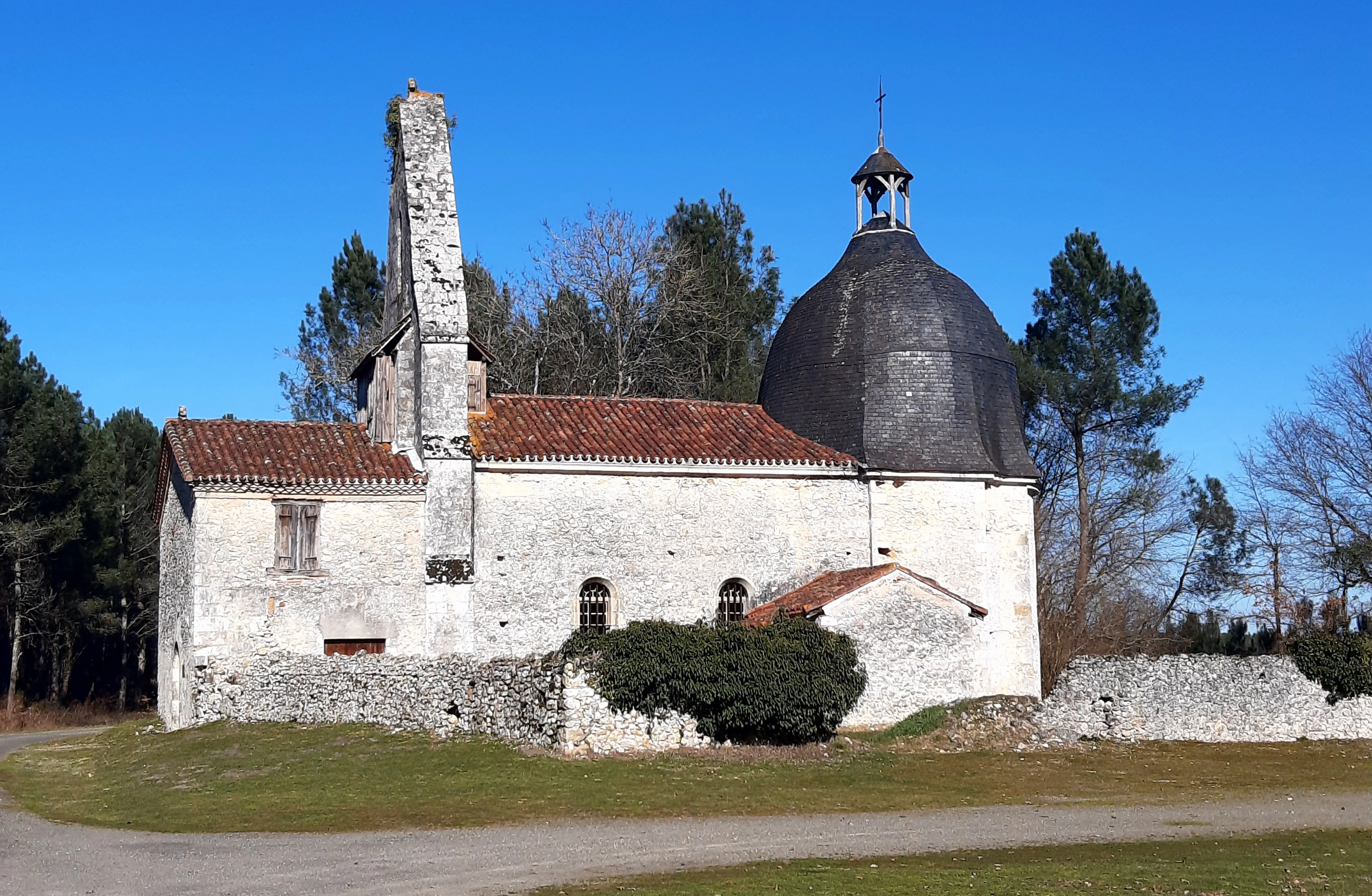 One of 100 ancient churches identified for preservation by France's Patrimony Foundation, this church is in Cachen, located within the Nouvelle-Aquitaine region of southwestern France.?w=200&h=150