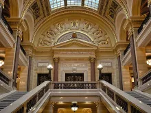 The Wisconsin Supreme Court building in Madison, Wisconsin.