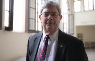 George Weigel at the Angelicum in Rome, May 18, 2022. Credit: Daniel Ibáñez/CNA