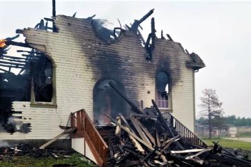 Alberta church fire