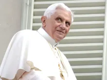 Pope Benedict XVI on April 21, 2007, in Vigevano, Italy.