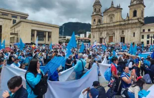 Pro-lifers march in Colombia on May 4, 2024, in the country's capital, Bogotá, and other cities and towns throughout the country. Credit: Eduardo Berdejo/ACI Prensa