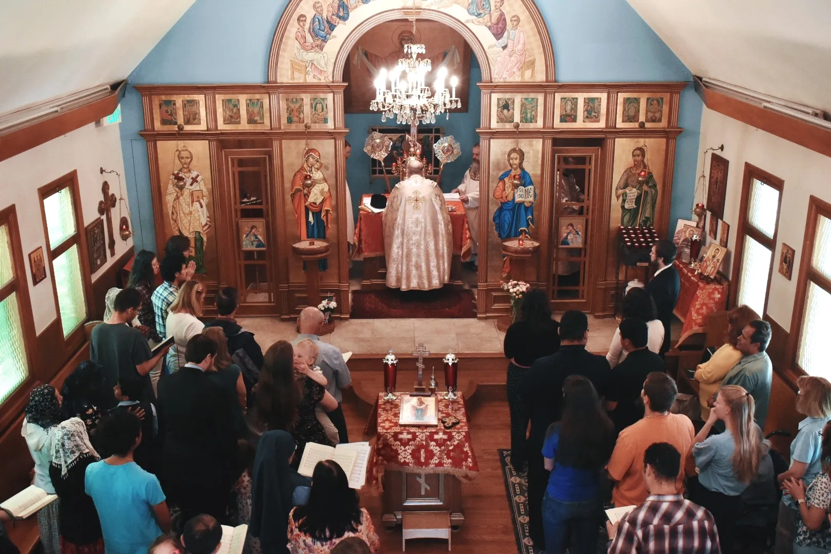 Byzantine Divine Liturgy at Holy Protection of the Mother of God Byzantine Catholic Church in downtown Denver on June 8, 2024.?w=200&h=150