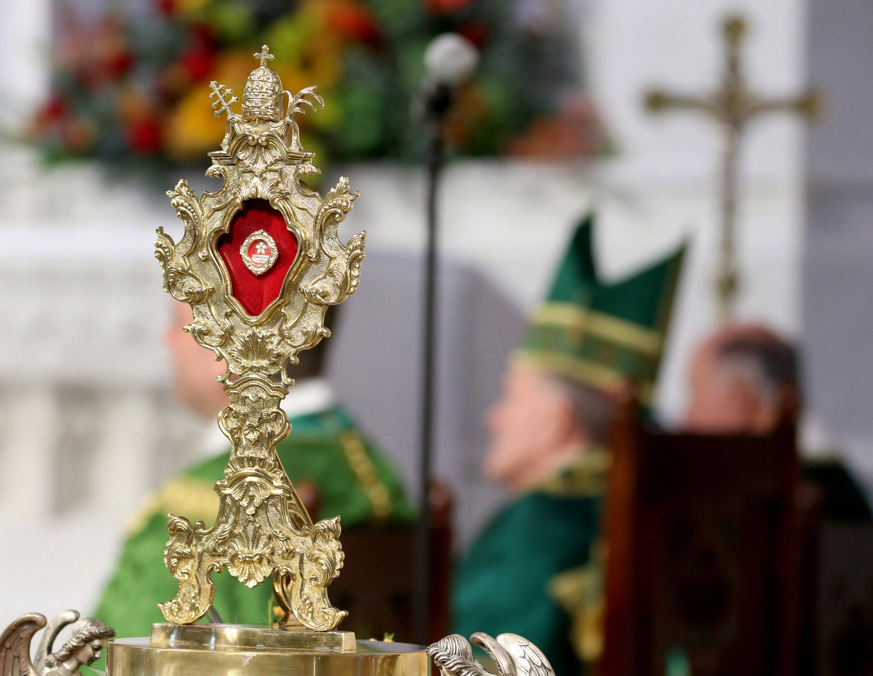 A reliquary containing Blessed Carlo Acutis’ relic at a Mass at St. Dominic Parish in Brick, New Jersey, Oct. 1, 2023.?w=200&h=150