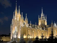 The Cathedral of the Immaculate Conception of the Holy Virgin Mary, Moscow, Russia.