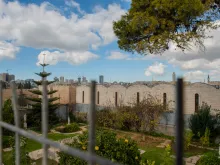 The private garden of the Armenian patriarch of Jerusalem seen from above. The property is close to the Cows’ Garden and it is one of those threatened by the lease deal between the Armenian Patriarchate and the real estate company Xana Gardens.