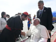 Cardinal Giorgio Marengo was one of the first to welcome Pope Francis to Mongolia on Sept. 1, 2023. Marengo is an Italian cardinal who has served as a missionary in Mongolia for nearly 20 years. He is the current apostolic prefect of Ulaanbaatar, Mongolia, and the world’s youngest cardinal.