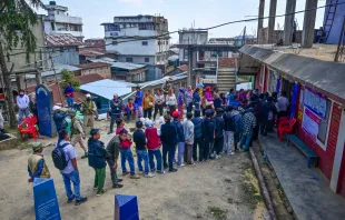 People visit a polling station to cast their vote during the second phase of voting on April 26, 2024, in a village in Ukhrul district, Manipur, India. Credit: Ritesh Shukla/Getty Images