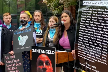 PAAU activists hold a rally outside Washington Surgi-Clinic in Washington, D.C., May 4, 2022.