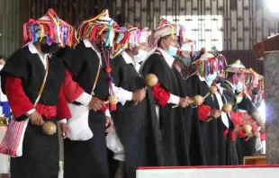 Pilgrims from the Archdiocese of Tuxtla Gutiérrez, Diocese of Tapachula, and Diocese of San Cristóbal de las Casas in the Basilica of Guadalupe in May 2022. Credit: Basilica of Guadalupe