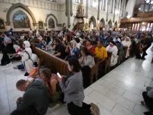 Throughout the week, the perpetual adoration chapel at the National Eucharistic Congress in Indianapolis has been full to overflowing.