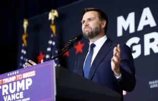 Republican vice presidential candidate Sen. J.D. Vance, R-Ohio, speaks during a fundraising event at Discovery World on July 17, 2024, in Milwaukee. Credit: Anna Moneymaker/Getty Images