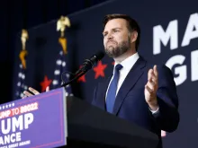 Republican vice presidential candidate Sen. J.D. Vance, R-Ohio, speaks during a fundraising event at Discovery World on July 17, 2024, in Milwaukee.