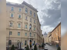 Building of the general curia of the Jesuit order on Borgo Santo Spirito, Rome.