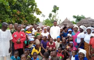 Seminarian David Igba during a pastoral visit at Scared Heart Udei of the Catholic Diocese of Makurdi, Nigeria. Credit: David Igba