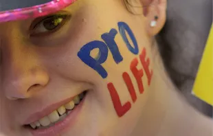 A participant in the OneLife rally in Los Angeles on Jan. 23, 2016. Credit: Courtesy of the Archdiocese of Los Angeles