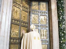 Pope Francis opens the Holy Doors at St. Peter's Basilica to begin the Year of Mercy, Dec. 8, 2015.