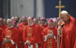 Pope Francis presides over Mass in St. Peter’s Basilica on the solemnity of Sts. Peter and Paul, June 29, 2024. Credit: Vatican Media