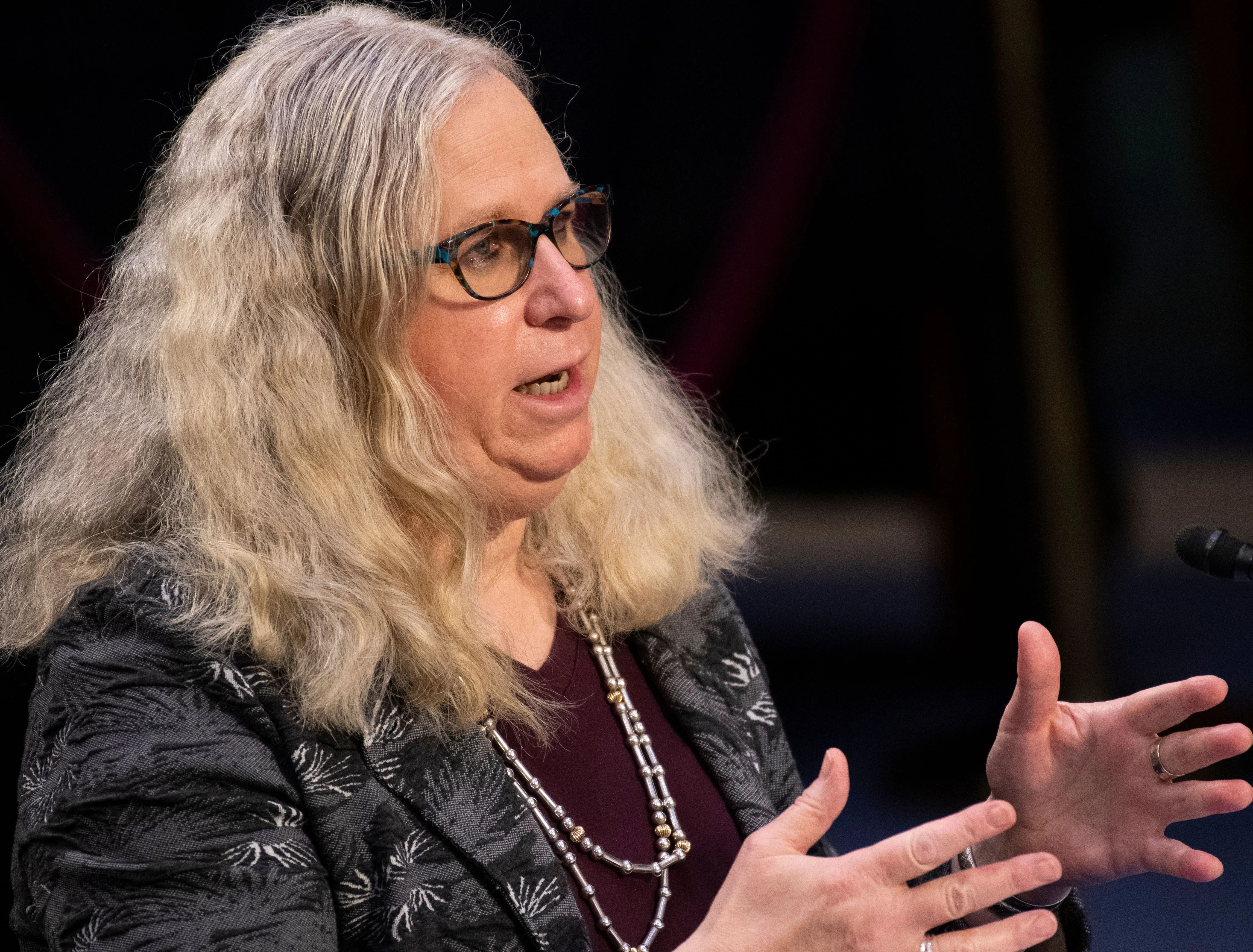 Rachel Levine, then a nominee for assistant secretary of Health and Human Services, testifies before her confirmation hearing of the Senate Health, Education, Labor, and Pensions committee in Washington, D.C., on Feb. 25, 2021.?w=200&h=150