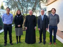 The members of the general board of directors of the Regnum Christi Federation, before its first general convention from April 29 to May 4, 2024, in Rome.