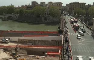 Construction projects are underway in Rome as the city prepares for the 2025 Jubilee Year. Credit: EWTN News