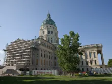 Kansas State Capitol building in Topeka.