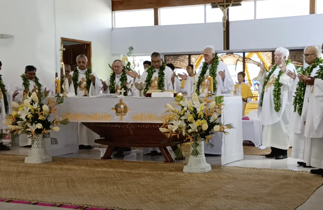 Bishop Reynaldo Bunyi Getalado was ordained bishop at St. Joseph’s Cathedral in the Cook Islands’ capital city, Avarua, on April 27, 2024, in the presence of Father Giosuè Busti, the first deputy-head of mission at the apostolic nunciature of the Holy See in Wellington and representative of Pope Francis, as well as hundreds of Catholic faithful.?w=200&h=150