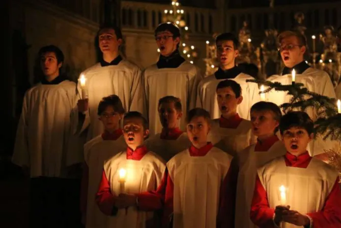 The Regensburger Domspatzen, a choir based at Regensburg Cathedral in Bavaria, Germany