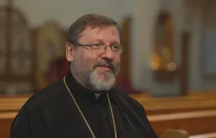 Sviatoslav Shevchuk is Major Archbishop of Kyiv–Galicia and Primate of the Ukrainian Greek Catholic Church. Credit: Screenshot/EWTN News Nightly