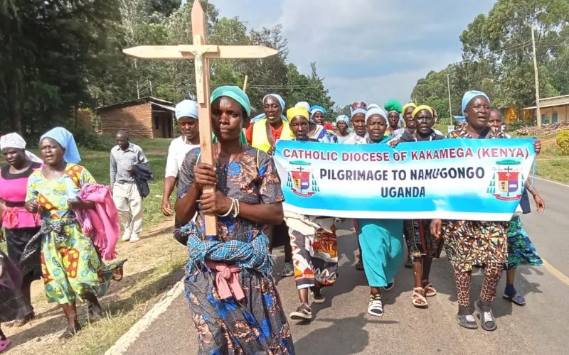 Pilgrims on their way to Ugandan Martyrs' Day on May 21, 2024. Credit: St. Joseph's Cathedral of Kakamega Diocese